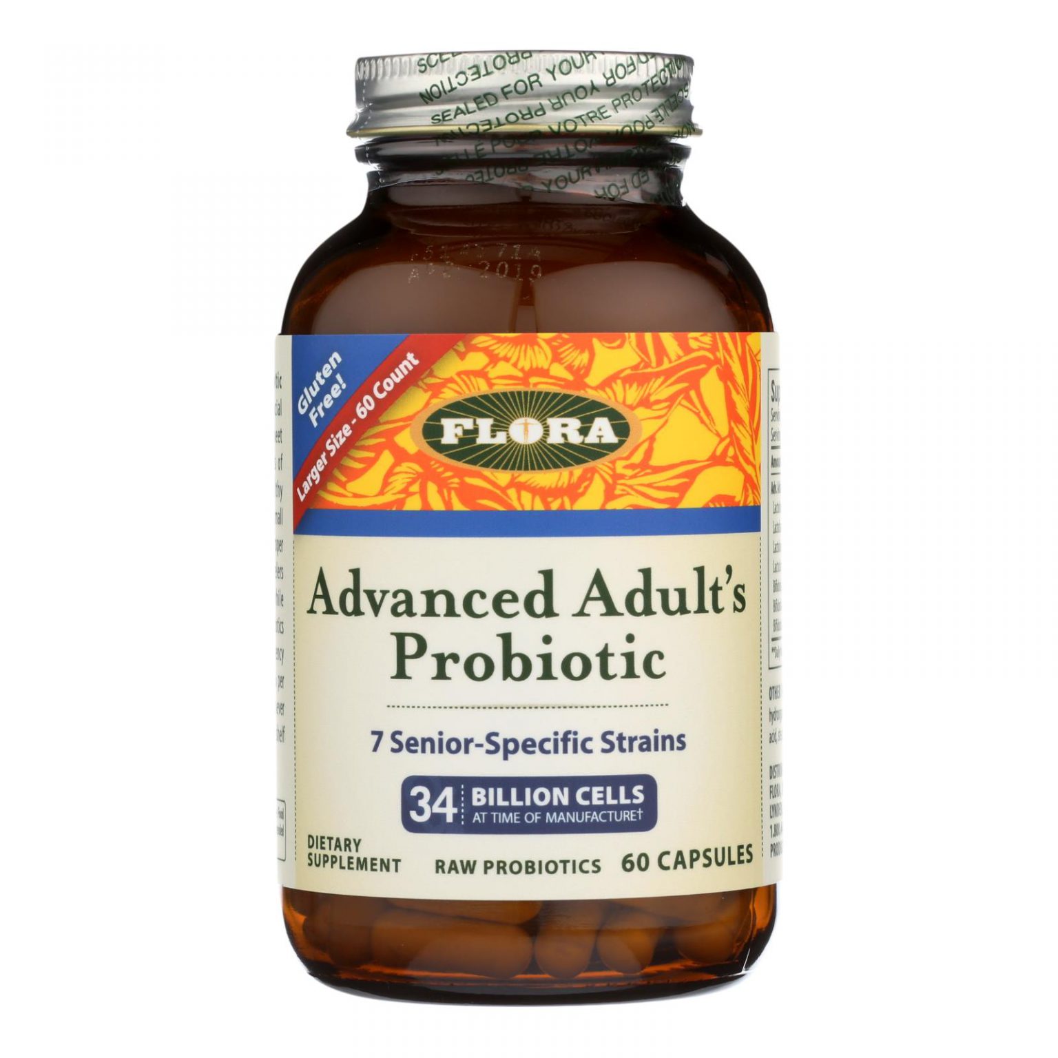 Flora Advanced Adult’s Probiotic Dietary Supplement – 1 Each – 60 Cap ...